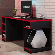 Mesa Para Computador Notebook Gamer Pro Preto/vermelho - Fit Foto mini 2