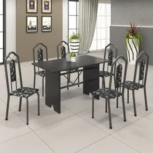 Mesa Para Cozinha 140x75cm Tampo Granito Soma Móveis Ad Foto mini  3