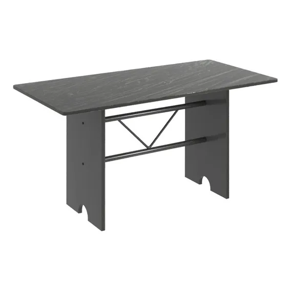 Mesa Para Cozinha 140x75cm Tampo Granito Soma Móveis Ad Foto 1
