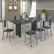 Mesa Para Cozinha 180x75cm Tampo Granito Soma Móveis Ai Foto mini  3