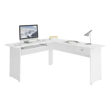 Mesa Para Escrit贸rio 1 Gaveta Cannes Artely Branco Gi Foto mini 1