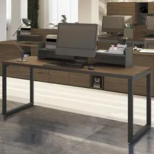 Mesa Para Escritorio 190cm Diretor F190 Carvalho Munique Kappesberg Foto mini 4
