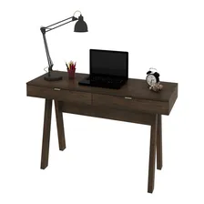 Mesa Para Escritório 2 Gavetas Me4128 Rústico - Tecno Mobili Foto  mini 1
