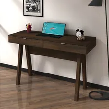Mesa Para Escritório 2 Gavetas Me4128 Rústico - Tecno Mobili Foto mini  3
