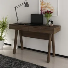 Mesa Para Escritório 2 Gavetas Me4128 Rústico - Tecno Mobili Foto mini  2