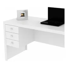 Mesa Para Escrit贸rio Com 3 Gavetas Me4113 Tecno Mobili F Foto mini 4