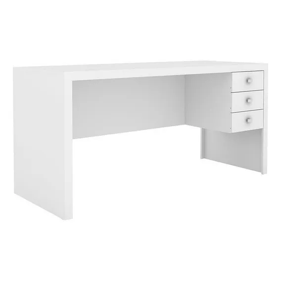 Mesa Para Escrit贸rio Com 3 Gavetas Me4113 Tecno Mobili F Foto 1