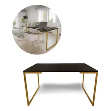 Mesa Para Escritório Com Elegância Em Cada Detalhe 120x060 Cor Preto Foto mini 2