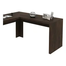 Mesa Para Escritório Em L Angular Me4116 Tecno Mobili Cewt Cor Rústico Foto mini 3