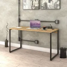 Mesa Para Escrit贸rio Office Estilo Industrial 135cm Bc Foto mini 1