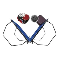 Mesa Ping Pong Mdf 15mm 1009 Klopf + 2 Kits 5093 + Capa Slim Cor Azul Foto mini 2