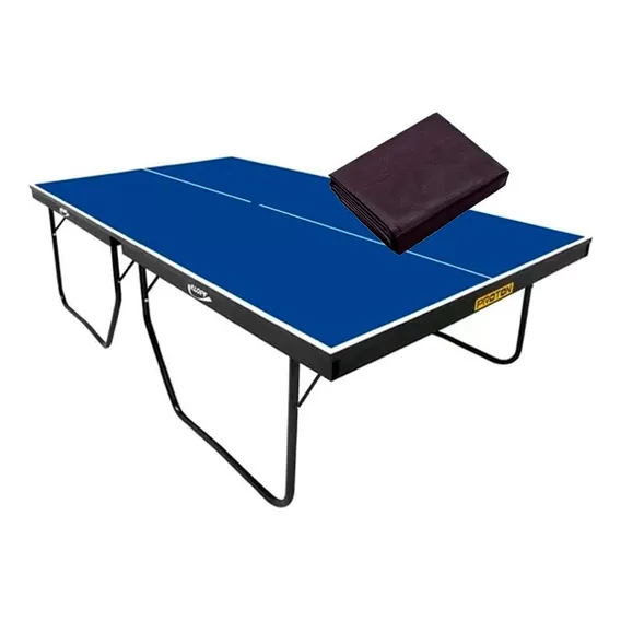 Mesa Ping Pong Mdf 25mm Klopf 1090 + Capa Cor Azul Foto 1