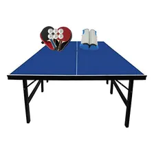 Mesa Ping Pong Mdp 18mm 1002 Klopf + 2 Kits 5093 + Rede 5096 Cor Azul Foto mini 1