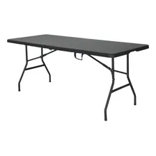 Mesa Portatil Dobravel Vira Maleta Camping 180cm - Black Foto  mini 1