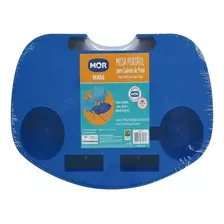 Mesa Portátil Mor Azul Para Cadeira De Praia Porta Copo Foto mini 1