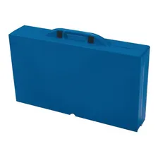 Mesa Prática Com Banquetas Camping Em Forma De Maleta Mor Cor Azul Foto mini 4