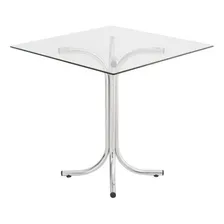 Mesa Quadrada Com Tampo De Vidro 4112 Unimóvel Ij Foto mini 4