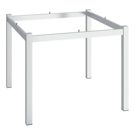 Mesa Quadrada Com Tampo Em Vidro Calif贸rnia Compoarte Wt Foto 1