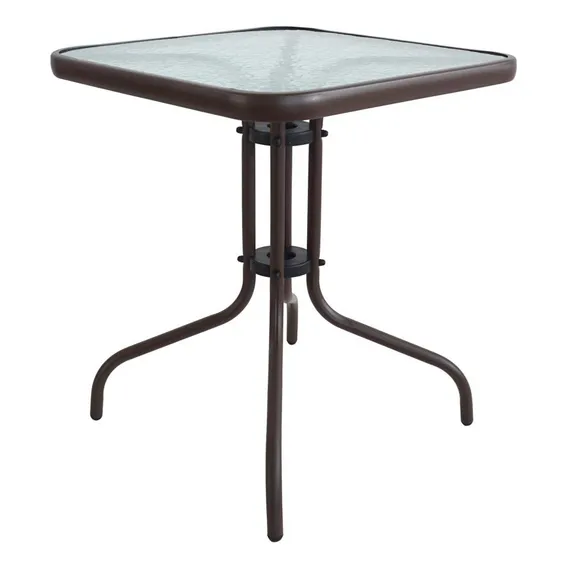 Mesa Quadrada De Jardim Rio Marrom 60 Cm Foto 1