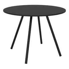 Mesa Redonda 90cm Pé Palito Débora Preto Fosco / Idwt Foto  mini 1