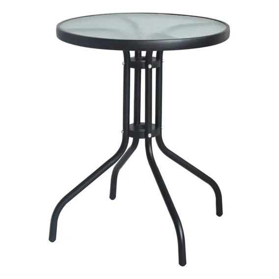 Mesa Redonda De Jardim Rio Preta 60 Cm Foto 1