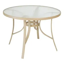 Mesa Redonda Tampo Em Vidro Slim Mestra Móveis Wt Foto  mini 1