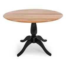 Mesa Redondo Estilo Moderno Deiss Deiss De Madeira Maciça Foto  mini 1