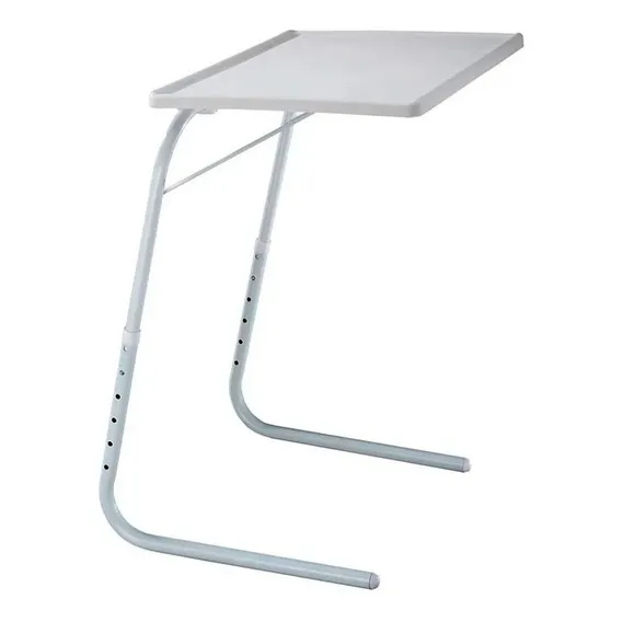 Mesa Refeicao Apoio Estudo Viagem Portatil Apoiador Dobravel Cor Branco Foto 1