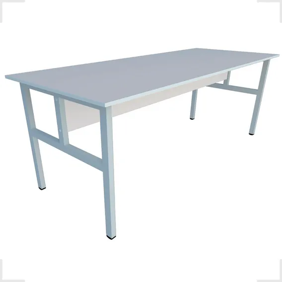 Mesa Refeit贸rio 8 Lugares 2,00x80 Escolar Empresa Industrial Cor Cristal Foto 1