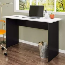 Mesa Reta Escrit贸rio New City Cinza Com Preto Web Office Foto mini 1