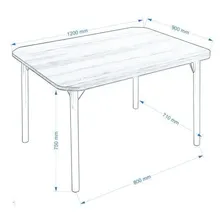 Mesa Retangular Com Tampo Em Mdp 4101 Unim贸vel Foto mini 2
