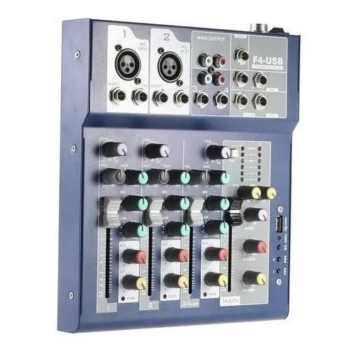 Mesa Som 4 Canais Com Leitor Usb Com Efeitos Delay E Eco Foto 1