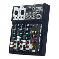 Mesa Som 4 Canais Dj delay repeat Bluetooth Usb Phantom Power 48v 110V/220V Foto mini  2