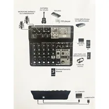 Mesa Som 6 Canais Bluetooth Interface Usb Mxt Mx-6t Original Foto mini 4