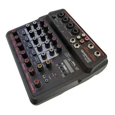 Mesa Som 6 Canais Mc6btbluetooth Usb Interface Live Ao Vivo Foto mini 2