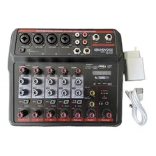 Mesa Som 6 Canais Mc6btbluetooth Usb Interface Live Ao Vivo Foto mini 1