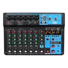 Mesa Som 8 Canais Digital Amplificada Profissional Led Mxt Foto  mini 1
