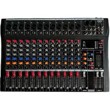 Mesa Som Lelong Bluetooth Usb Mixer Mp3 Playe Flex 12 Canais Foto mini 1