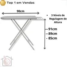 Mesa Tabua Passar Roupa Resistente 3 Altura Tecido Térmico Liso Foto mini  2