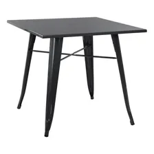 Mesa Tolix Restaurante Industrial Iron Bar Loft Aço Cores Av Tampa Preto - Semibrilho Foto mini 1
