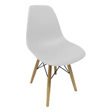 Mesa Vidro Quadrado 90cm Com Base Ana + 1 Cadeira Eiffel Np Cor Branco Foto mini 4