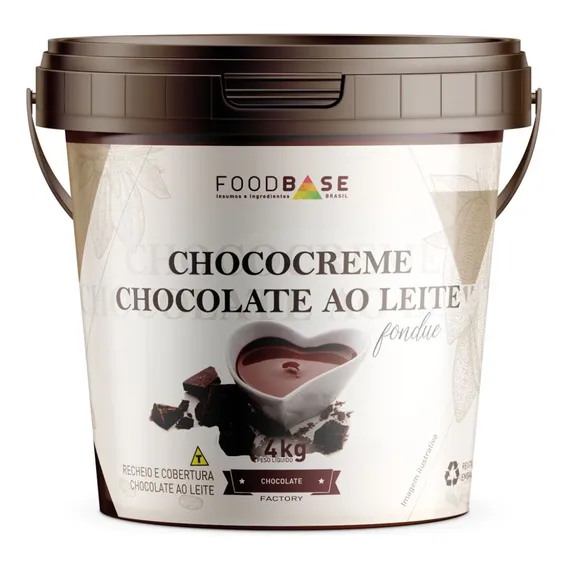 Mescla Chococreme Ao Leite Foodbase C/ 4 Kg Foto 1