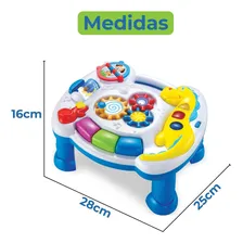 Mesinha Atividades Infantil Didática Mesa Bebe Interativa Cor Azul Foto mini  2