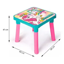 Mesinha Com Cadeira Infantil: UnicĂłrnio Mágico Monte LĂbano Cor Rosa Foto mini 4