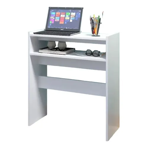 Mesinha Computador Multiuso Quarto Sala Escritorio Cor Branco Foto 1