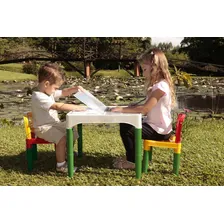 Mesinha Didática Infantil + 4 Cadeiras Brinquedo Educativo Foto mini 4