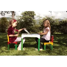 Mesinha Didática Infantil + 4 Cadeiras Brinquedo Educativo Foto mini  3