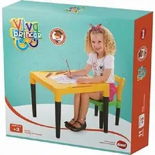 Mesinha Infantil Estudo Menino Menina Colorida Com 1 Cadeira Foto mini 2