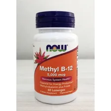 Methyl B12 Metilcobalamina 5000mcg 60 Caps Sublingual - Now Sabor Without flavor Foto mini 4