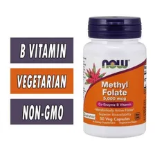 Methyl Folate 1000mcg 90 Tablets Now Foods (metil Folato) Sabor VAL. 10/2023 Foto mini 2